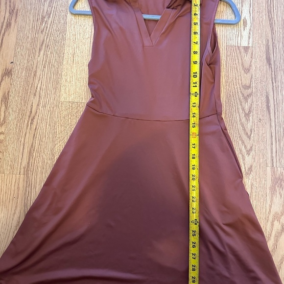 Elegant‎ Brown Sleeveless Dress Athletic Size Small - Picture 6 of 8